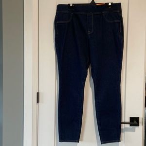 Womens Jeggings George Size 16 Elastic Waist High Waist Mom Jean Skinny Legs New